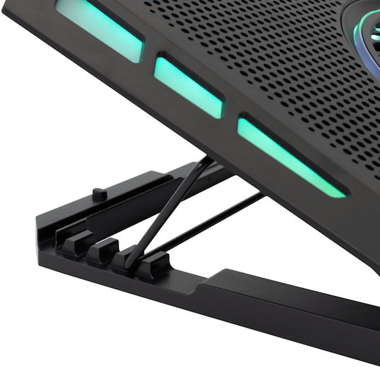 White Shark Aurora Kühlung Pad für Laptop bis zu 17.3" mit 5 Ventilatoren und Beleuchtung