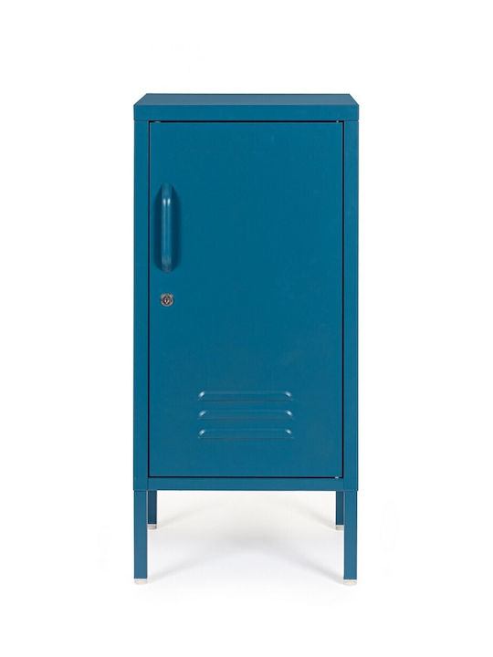 Стояща на пода Офис Метална С ключалка в син цвят, 40x35x76см
