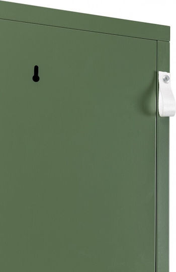 În picioare pe podea Dulapuri de birou din metal cu încuietoare în Culoare Verde, 38x46x185cm