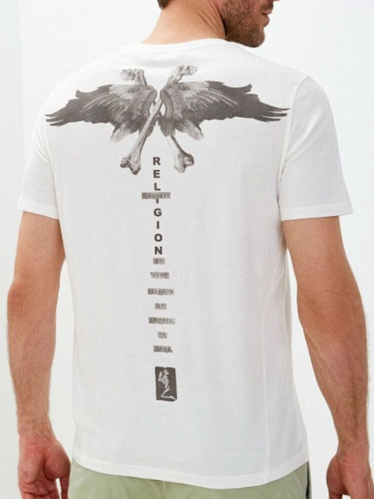 Religion Ανδρικό T-shirt Bright White με Στάμπα