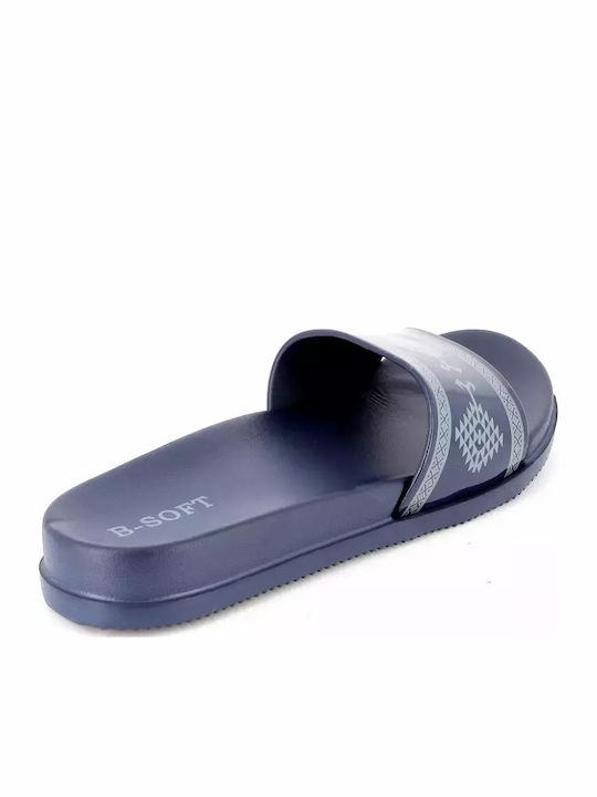 Slides in Blau Farbe