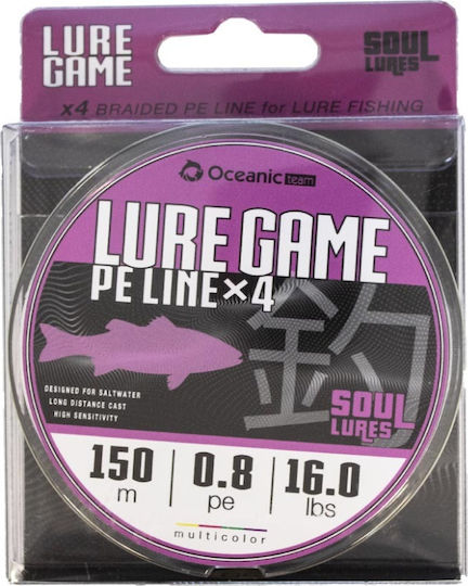 Oceanic Lure Game Braid Fishing Filament 150m / 0.153mm / 7kg