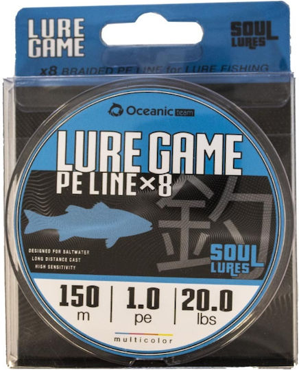 Oceanic Lure Game Braid Fishing Filament 150m / 0.171mm / 9kg