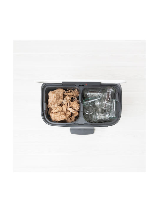 Brabantia Waste Bin Waste Plastic with Pedal White 30lt 1pcs 1003188