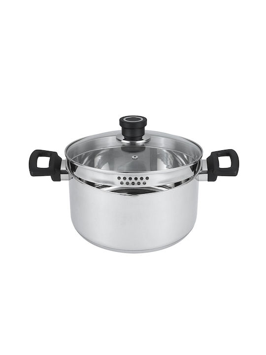 Luigi Ferrero Deep Stainless Steel Pot 7lt / 26cm