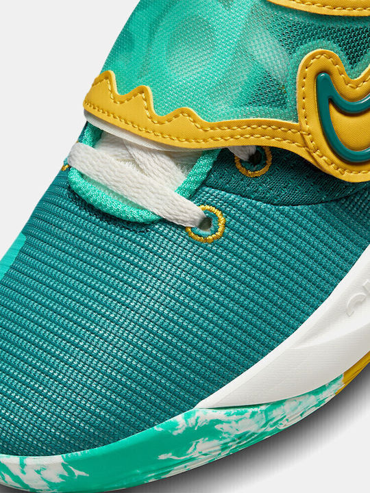 KD Trey 5 X High Basketball Shoes Clear Jade