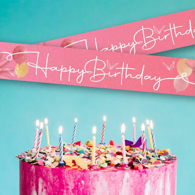 Banner Happy Birthday 10x70 cm 03 3 τεμ. ArtGraphix