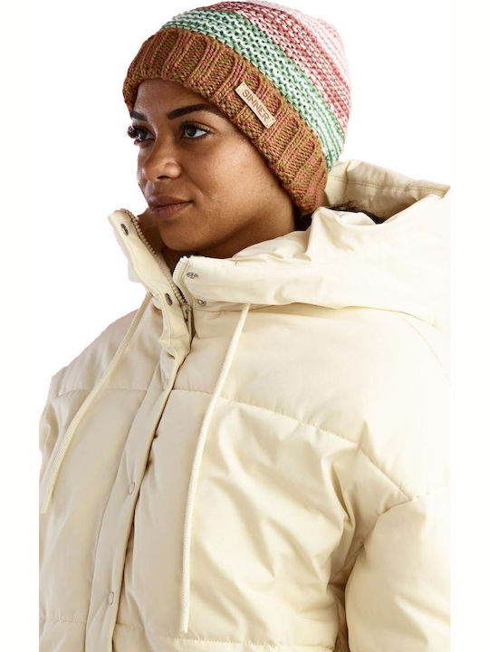Beanie Unisex Σκούφος Πλεκτός σε Χακί χρώμα