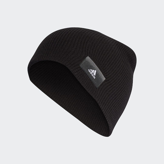 Essentials Beanie Beanie Knitted in Black color