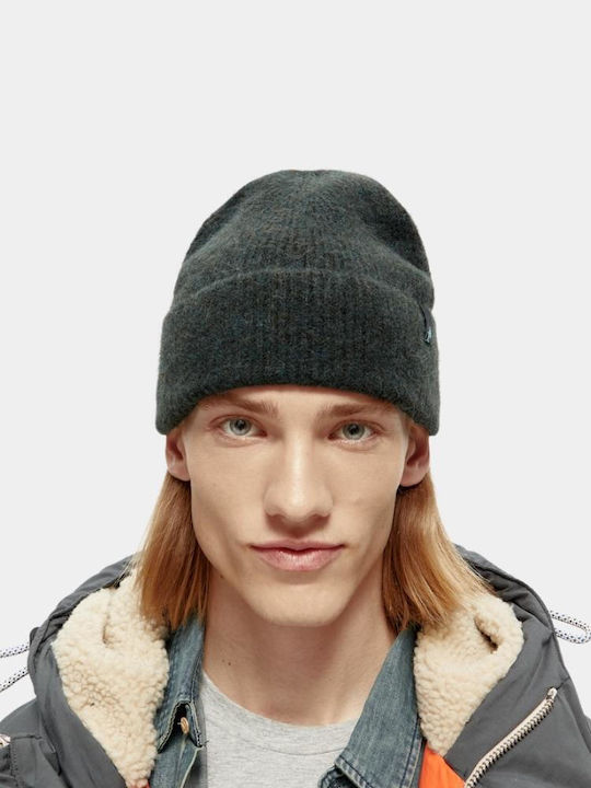 Scotch & Soda Beanie Σκούφος Πλεκτός σε Πράσινο χρώμα