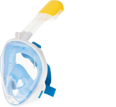 Маска за гмуркане Пълен обхват с дихателна тръба Детска Малък в Син цвят