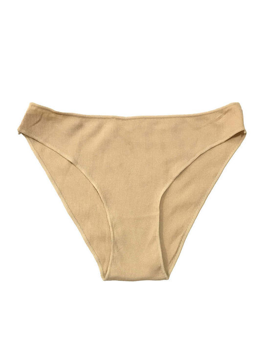 Βαμβακερά Damen Slip 3Pack Beige