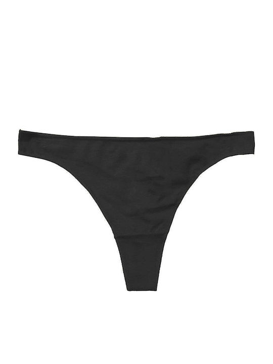 Βαμβακερά Damen Zeichenfolge 3Pack Schwarz