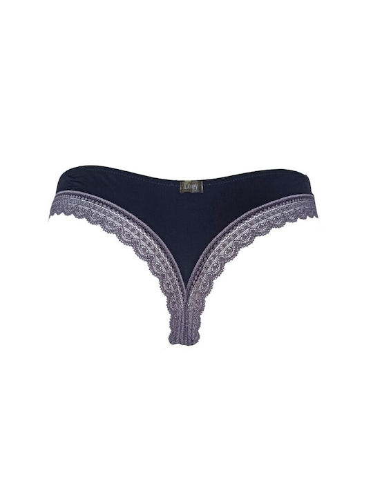 Luna Women's String Navy Blue