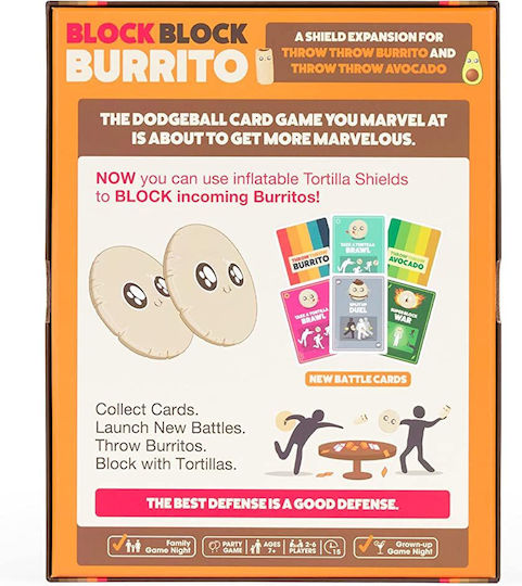 Game Expansion Block Block Burrito for 2-6 Players 7+ Years Old (EN) Exploding Kittens