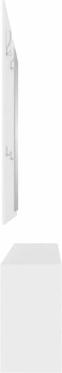Entry Furniture with Mirror / Hanger & Shoe Rack 80x27x46.5cm