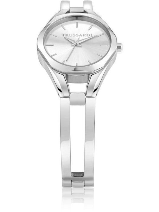 Trussardi Metropolitan Дамски Часовник 30мм Кварцов със Сребриста Метална Верижка