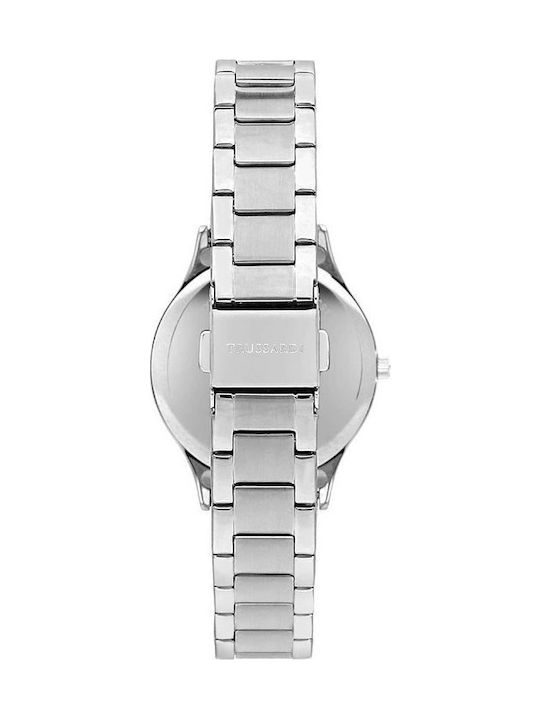 Trussardi T-star Γυναικείο Ρολόι 34mm Μπαταρίας με Ασημί Μεταλλικό Μπρασελέ