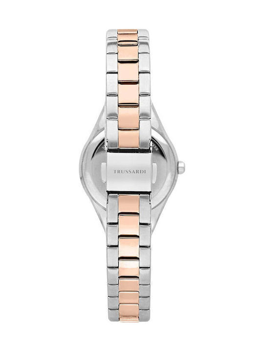 Trussardi Metropolitan Γυναικείο Ρολόι 30mm Μπαταρίας με Μεταλλικό Μπρασελέ