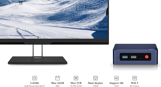 Beelink Mini S12 PC ( N95/8GB DDR4/256GB SSD/W11 Pro)