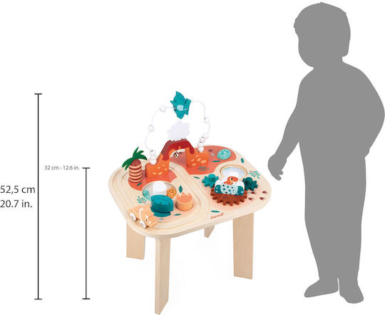 Janod Activity Table Dino made of Wood with Sounds for 12++ Months