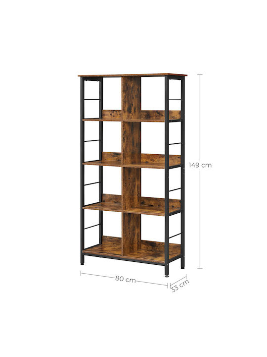 Bibliothek Braun 80x33x149cm