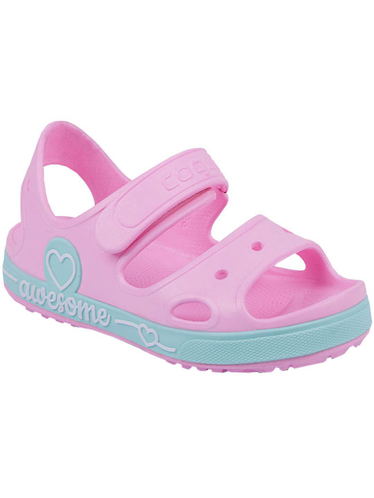 Coqui Children's Beach Shoes Pink