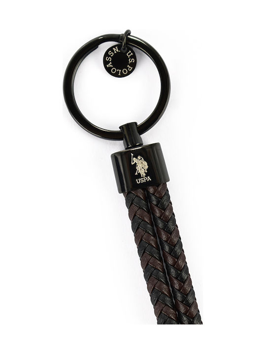 U.S. Polo Assn. Black Leather Key Holder