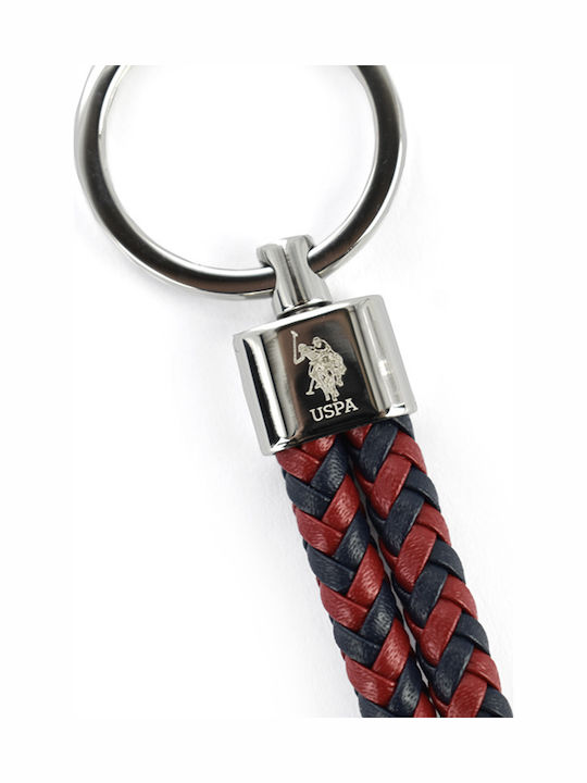 U.S. Polo Assn. Keychain Leather for Couples Red