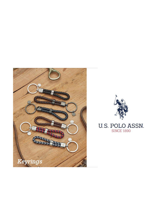 U.S. Polo Assn. Key Holder Leather Black