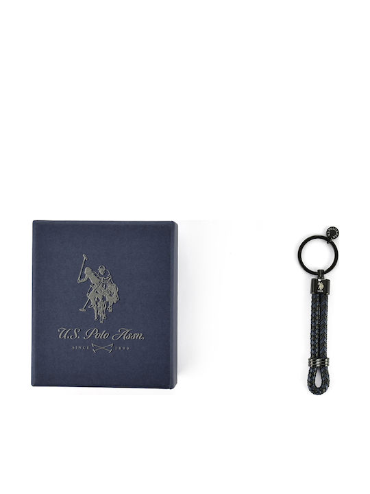 U.S. Polo Assn. Key Holder Leather Black