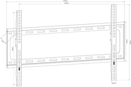 AvLink 129.542UK Стойка за телевизор Стенен до 65" и 35кг