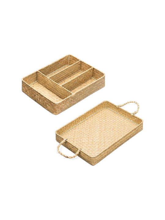 Navaris Tăvi Pentru Tacâmuri De Sertar 34x24x7.5cm Maro
