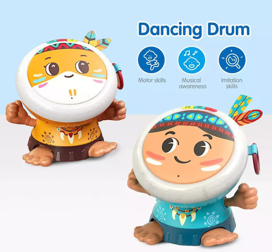 Hola Toys Musical Instrument Indian – Drum with Lights and Sounds for 18+ Months