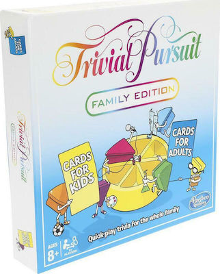 Hasbro Επιτραπέζιο Παιχνίδι Trivial Pursuit Family Edition (Ελληνική Έκδοση) για 2+ Παίκτες 8+ Ετών