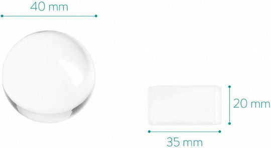 Navaris Raumdekoration Glass Photo Ball aus Kristall 6.2x7.3x10.8cm 1Stück