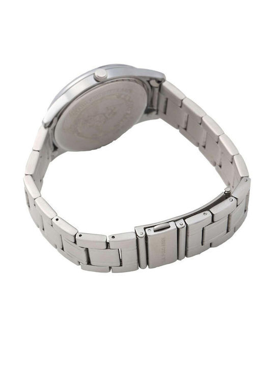 U.S. Polo Assn. Uhr Batterie mit Silber Metallarmband