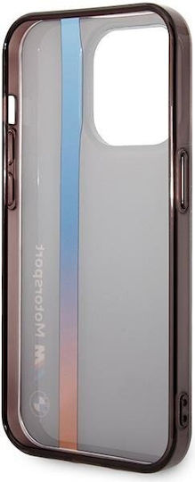 BMW Tricolor Stripe Back Cover Σιλικόνης Μαύρο (iPhone 14 Pro)