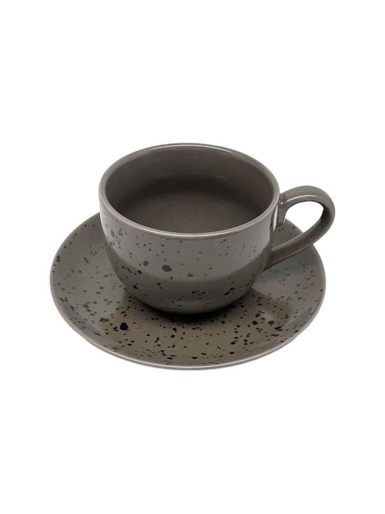 Ankor Porcelain Tea Cup Set 220ml Gray 8255-04