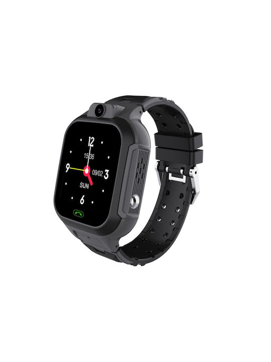 motto4u Kinder-Smartwatch 4G Mit GPS & Kamera Schwarz