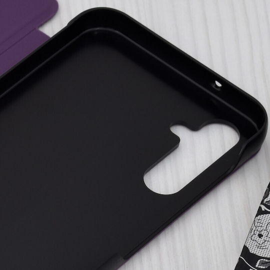 Techsuit 5G eFold Series Book Plastic / Piele artificială Violet (Galaxy A14)