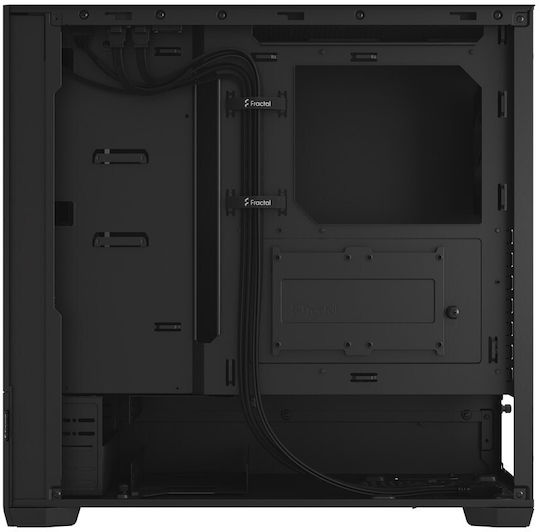 Fractal Design Pop Air Геймърско бюро Мини кула Компютърна кутия със страничен прозорец Black Solid