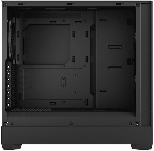 Fractal Design Pop Air Геймърско бюро Мини кула Компютърна кутия със страничен прозорец Black Solid