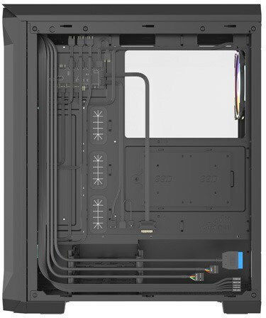 Genesis Irid 505 ARGB Gaming Midi-Turm Computergehäuse mit Seitenfenster Schwarz