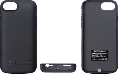 Techsuit Power Pro Umschlag Rückseite Kunststoff / Silikon Schwarz (iPhone 6/6s) KF233781