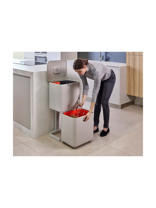 Joseph Joseph Totem Recycling Mülleimer Kunststoff Weiß 60lt