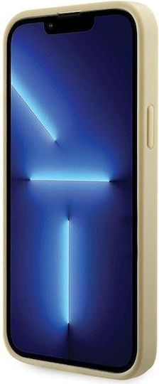 Guess Rhinestones Triangle Back Cover Σιλικόνης Χρυσό (iPhone 14)
