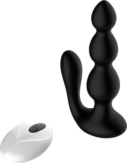 Kinksters Πρωκτικές Μπίλιες με Δυνατότητα Ασύρματης Λειτουργίας και Δόνηση Small Μαύρες