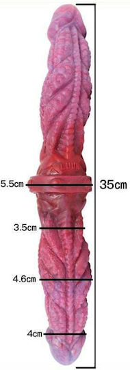 Kinksters Διπλό Dildo Φούξια 35cm