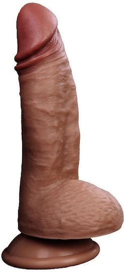 Kinksters Dildo realist cu Testicule și Ventuză Flesh 21cm